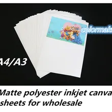 A4/A3 size High Quality Blank Polyester Canvas For Digital Printing