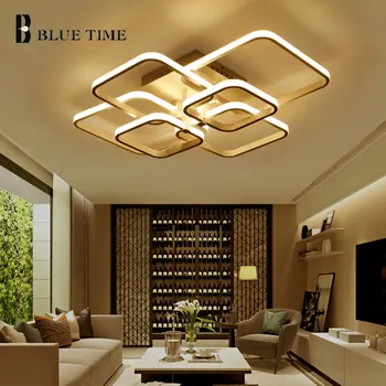 

Hot Sale Modern Chandelier Lights For Living Room bedroom White Finished Chandeliers LED Home Lighting Fixtures AC85-260V..