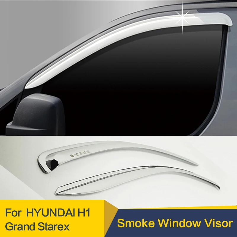 

For Hyundai Grand Starex H1 Smoke window visor Windows Side Sun Rain Protection Shield Exterior Body 2007-2017 2018
