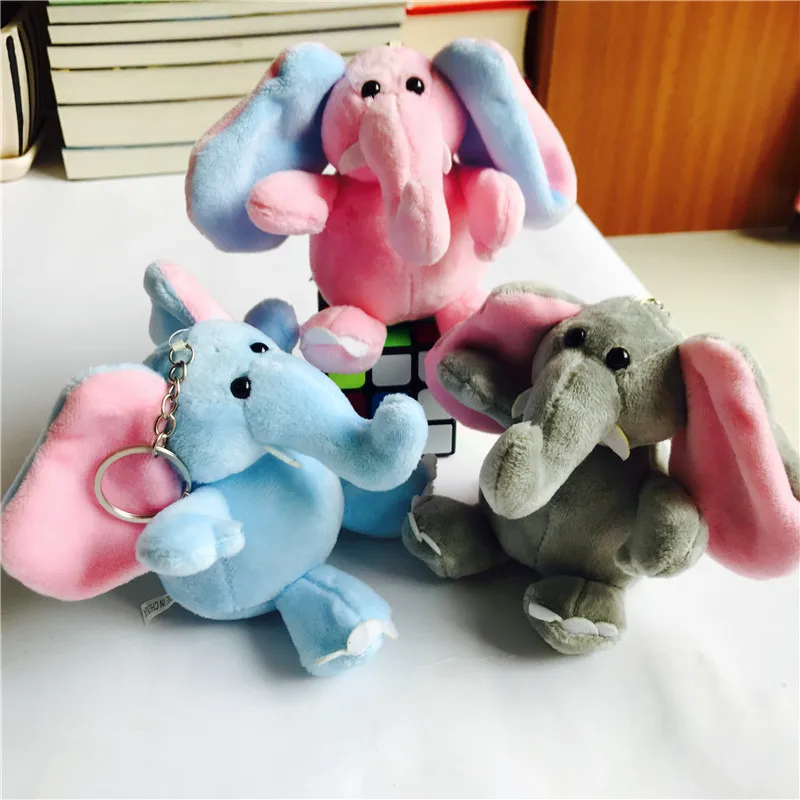 

1pcs Cute Keychain Elephant for Women Girl Wallet Keychain Car Key Ring Holder Key Pendant for Bag Backpack Plush Key Keychains