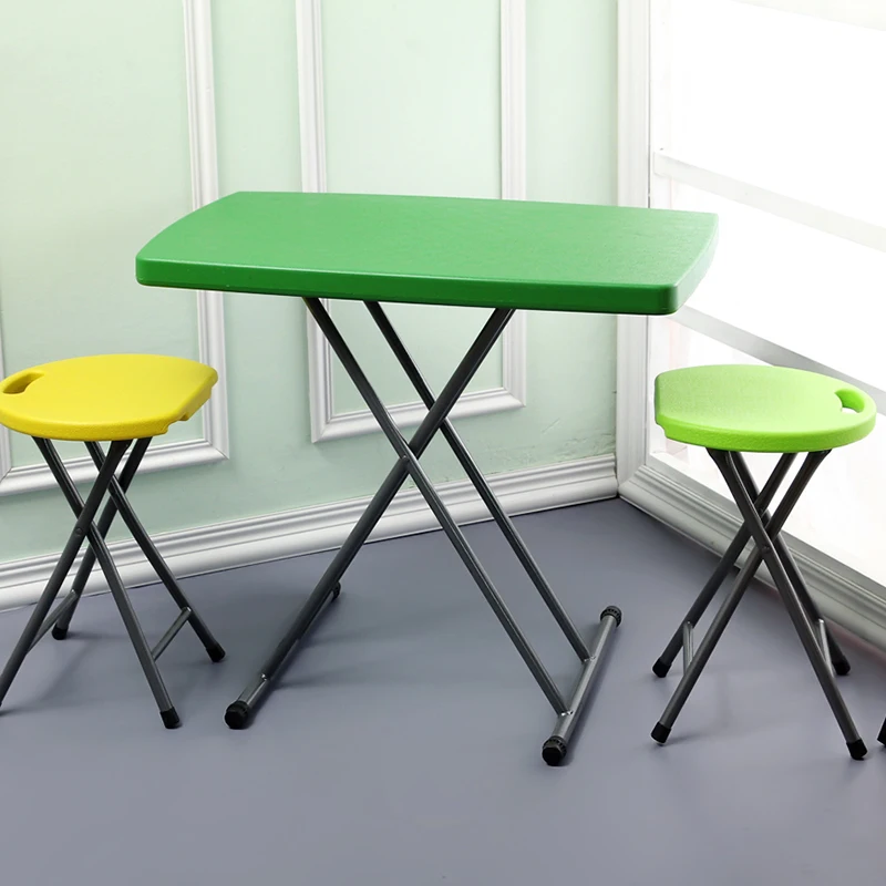 Simple folding dining table household tables plastic folding tables