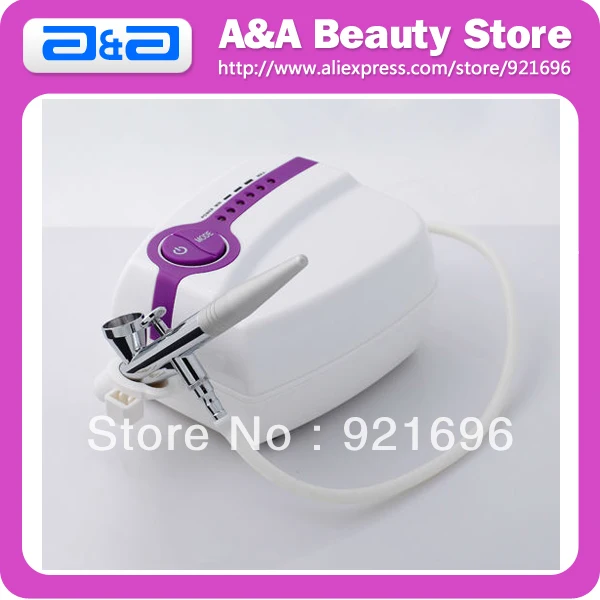 

Portable Makeup Airbrush Set Mini Air Compressor with Spray Gun kit 5 Speed Airbrush tattoos cake bakery 24h Working