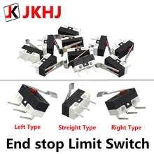 3D Printer Parts 10pcs/lot End stop Micro Limit Switch for I3 Delta Kossel Makerbot Printer RAMPS 1.4 DIY Accessories delta rostock mini kossel aluminum magnetic effector carriage kit silver color anodized for diy kossel 3d printer
