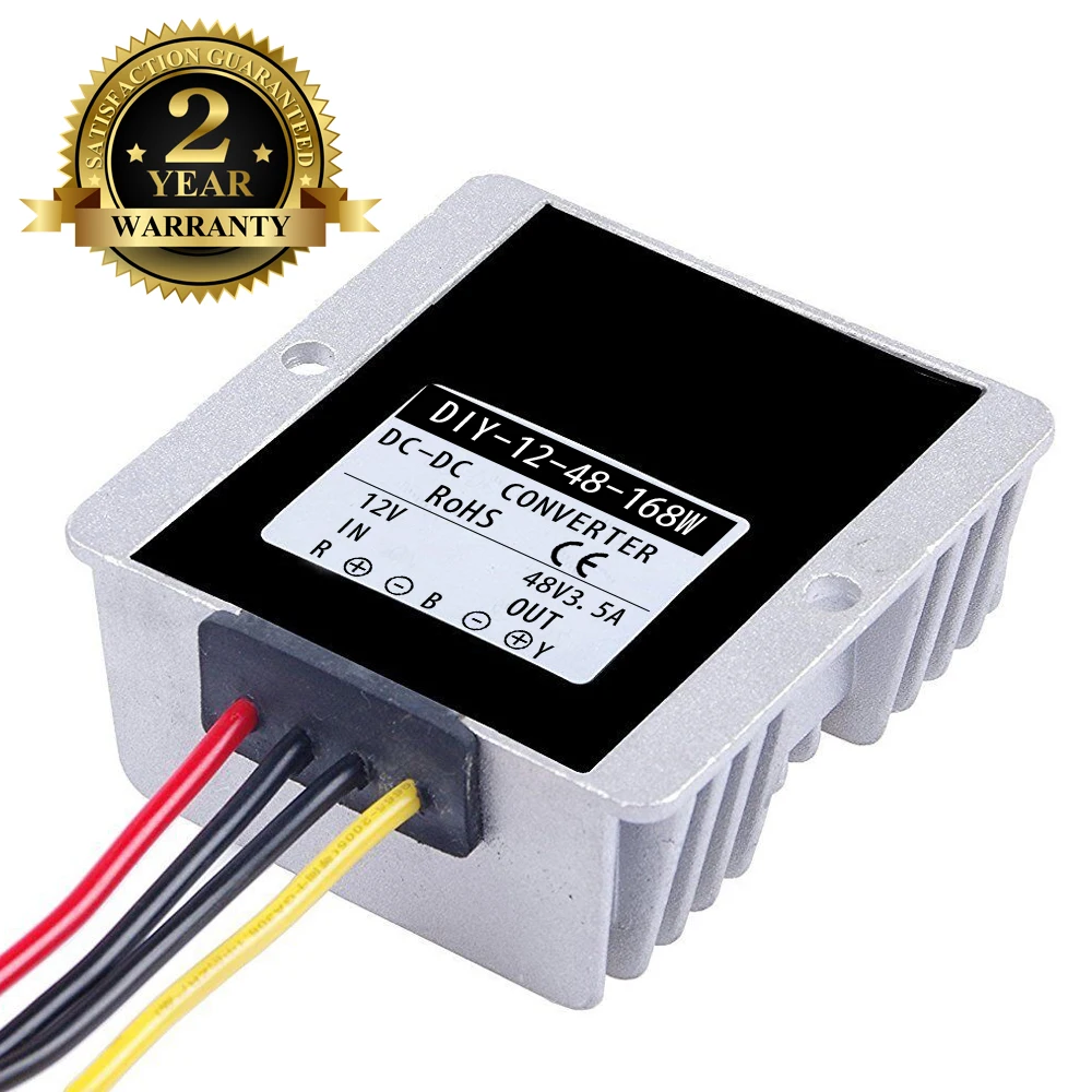 DC Converter Module 12V 9-24v)Step up to 48V 3.5A Car Power Adaptor Waterproof