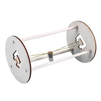 

DIY Wood Roller Model Small Science Experiments Assembled Toy for Children Funny DIY Science Toys Gifts for Kids Birthday