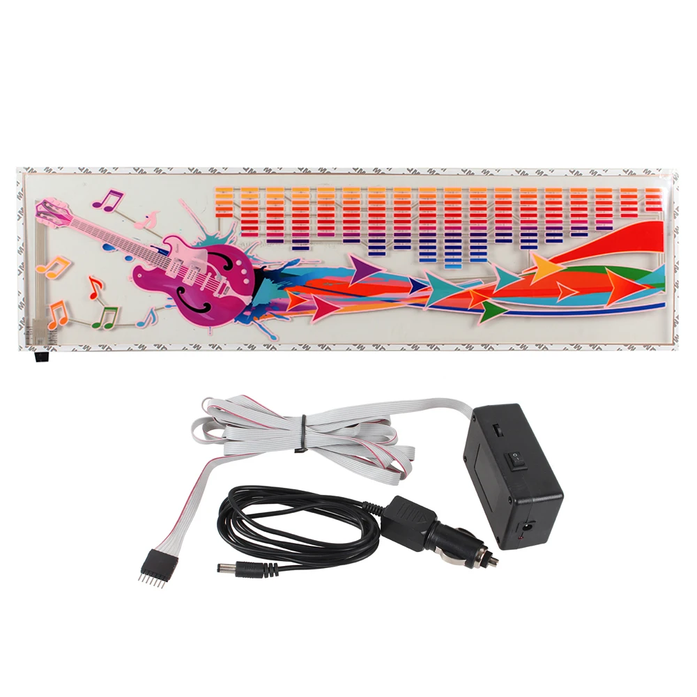 

Guitar Pattern Car Sticker Music Rhythm LED Flash Lights Colorful Sound Activated Light Car Stickers