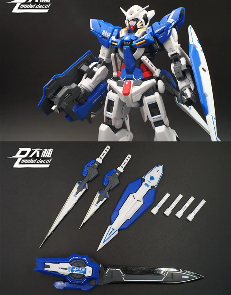 Water Decal Stickers for Bandai RG 1/144 GN-001 Gundam Exia Model Seven Sword 00 