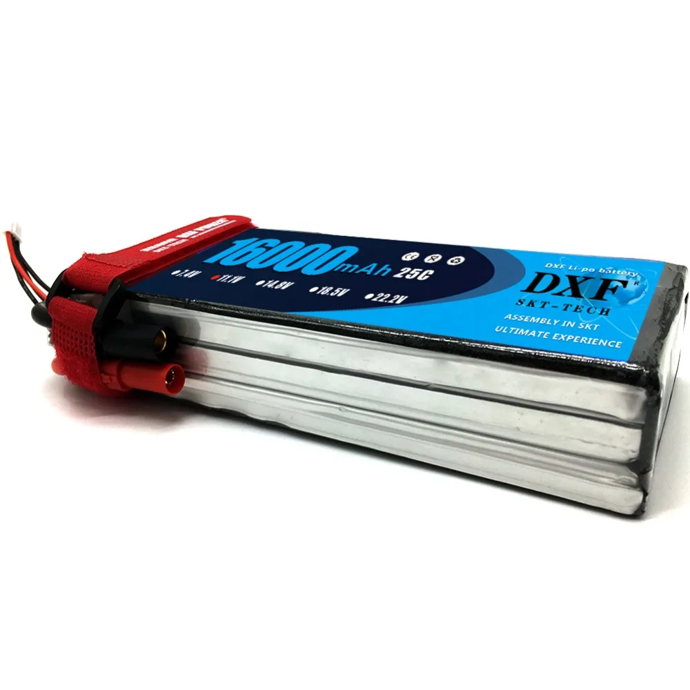 2017 DXF Lipo аккумулятор хорошего качества 11 1 В 16000 мАч 3S 25C-50C RC AKKU батарея для самолета
