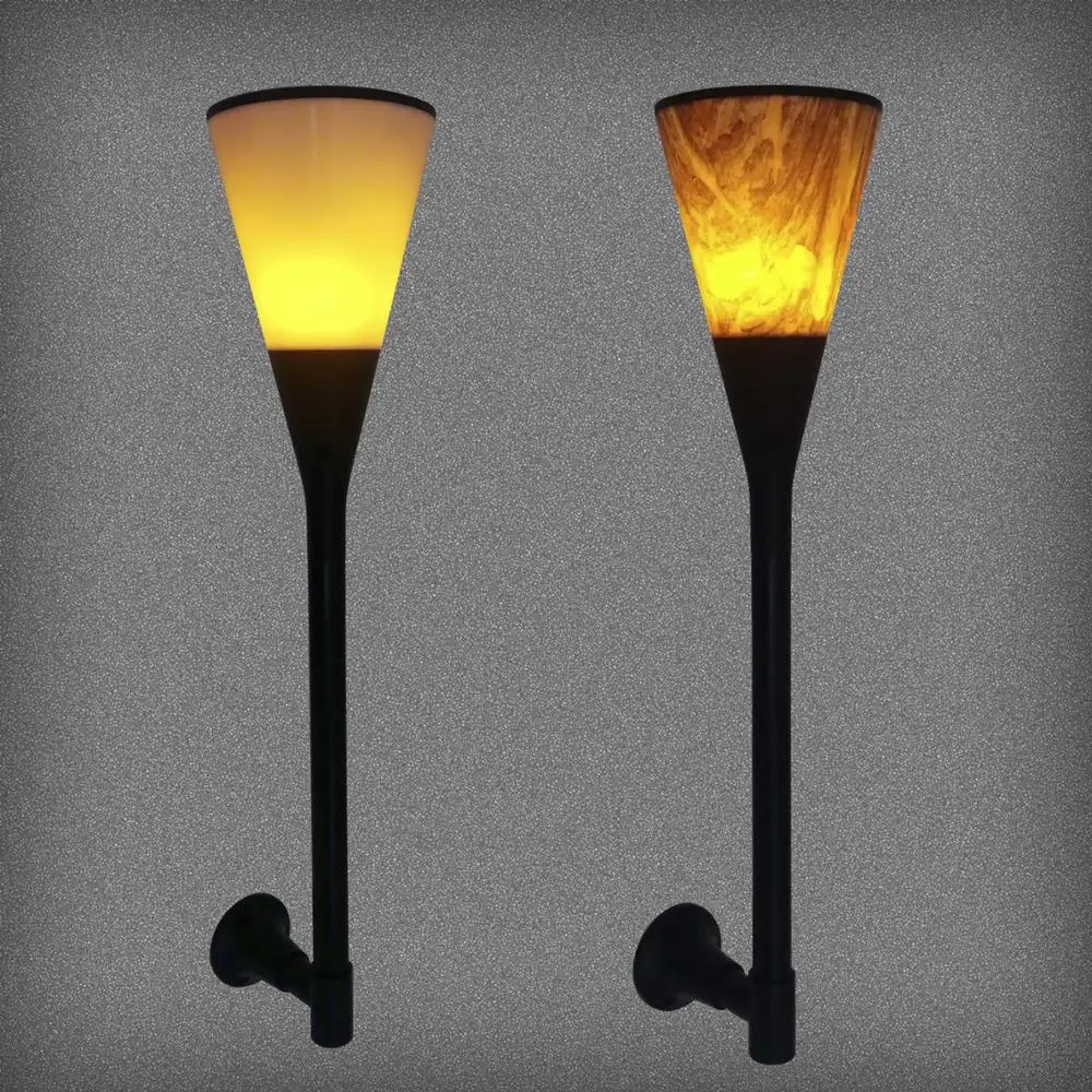 

Solar 96LED induction wall lamp flame decorative landscape lamp