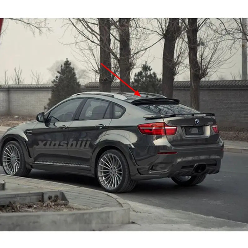 Для BMW X6 X серии X6 F16 Высокое качество ABS Материал Задний спойлер задний багажник Крыло загрузки губ Молдинг