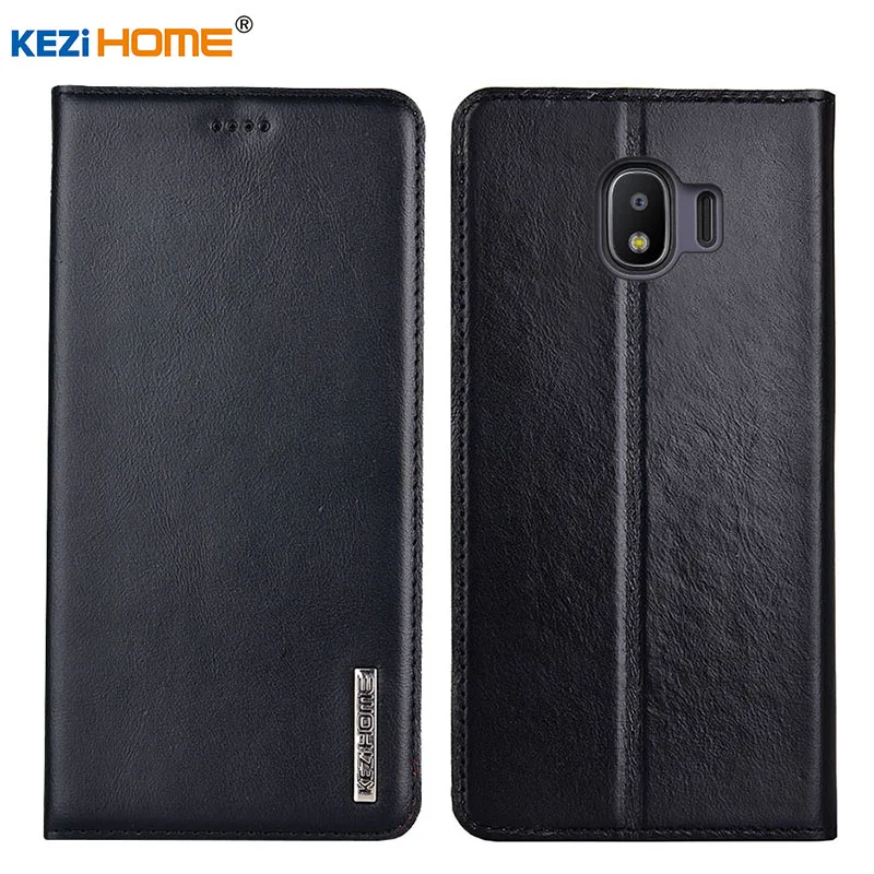 

for Samsung J4 2018 Case Flip Genuine Leather Soft Silicon Back Cover for Samsung Galaxy J4 2018 Cases