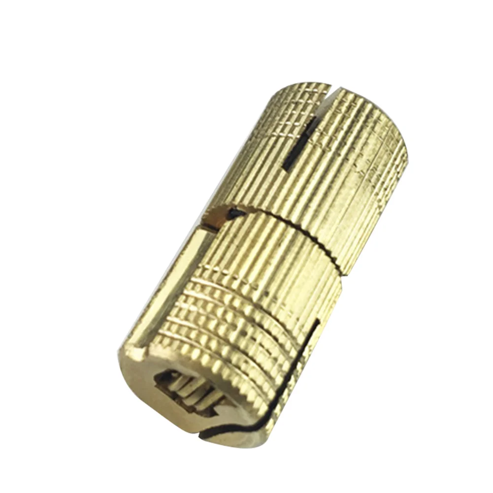 

Cylindrical Brass Invisible Caravan Hardware Worktops Cabinet Door Hinge Concealed
