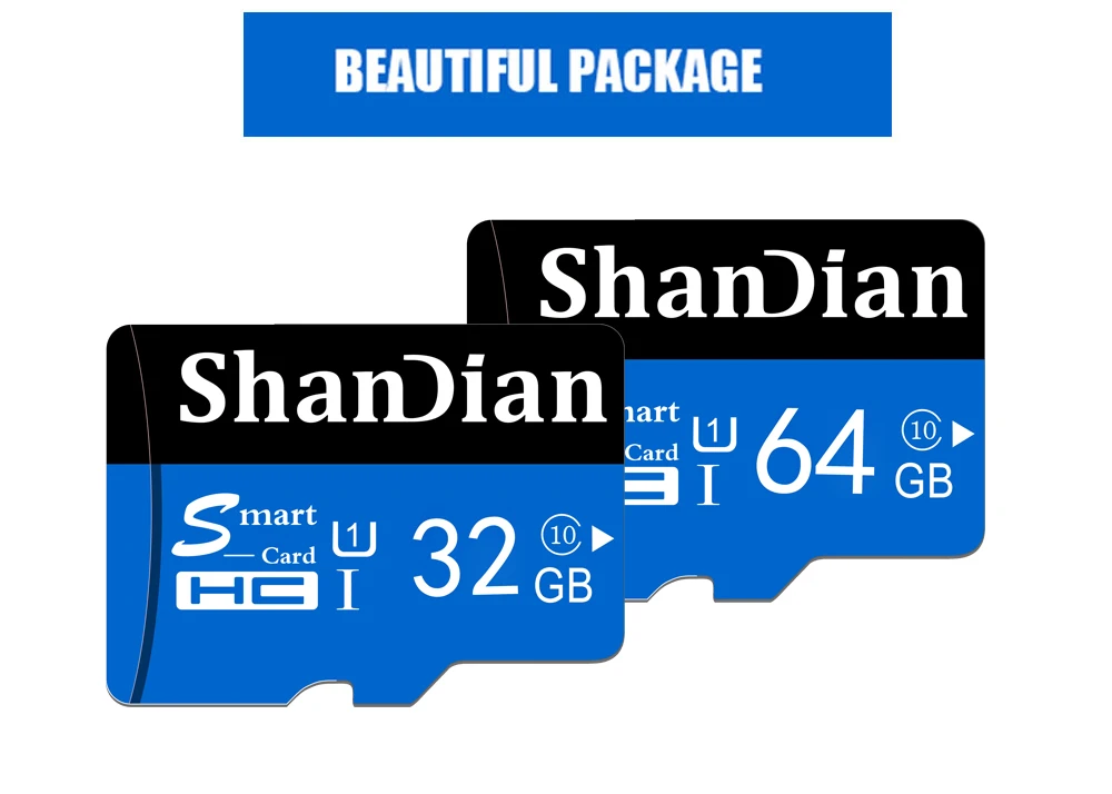 Карта памяти SHANDIAN Micro SD 16 ГБ 32 ГБ 64 ГБ 8 ГБ SDHC SDXC класс TF SD карты