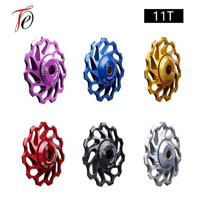 11T Bike Bicycle Wheel Rear Derailleur Aluminum Alloy Bike Ceramic Bearing Parts