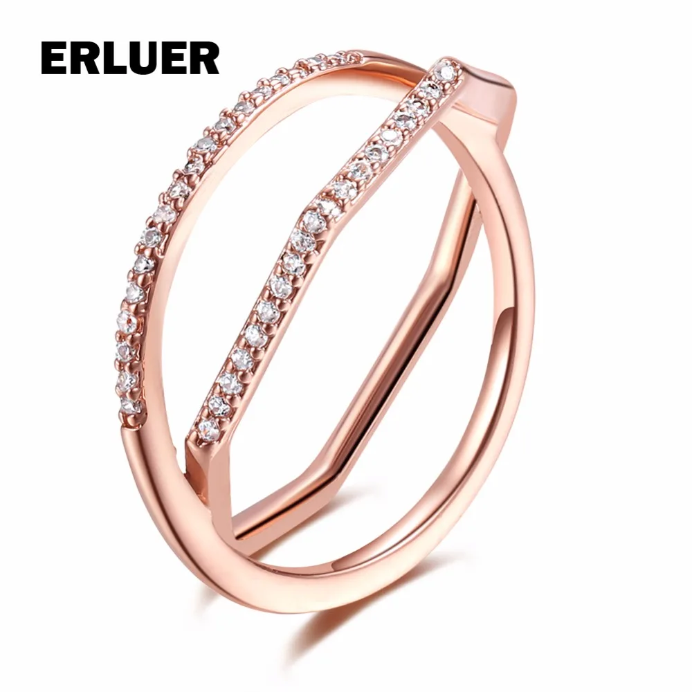 

Fashion Rings For Women Girl CZ Cubic zirconia Wedding Finger Statement Round Ring Party Valentine's Gifts Bague Jewelry