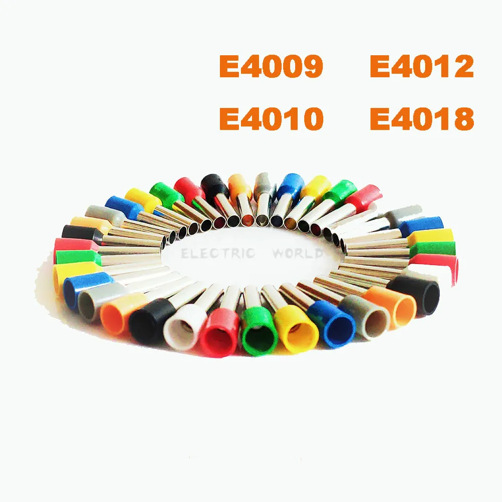 

E4012 E4009 Tube Insulated cord end terminals Cable Connector wire terminals Insulating Crimp wire Connector insulated terminal