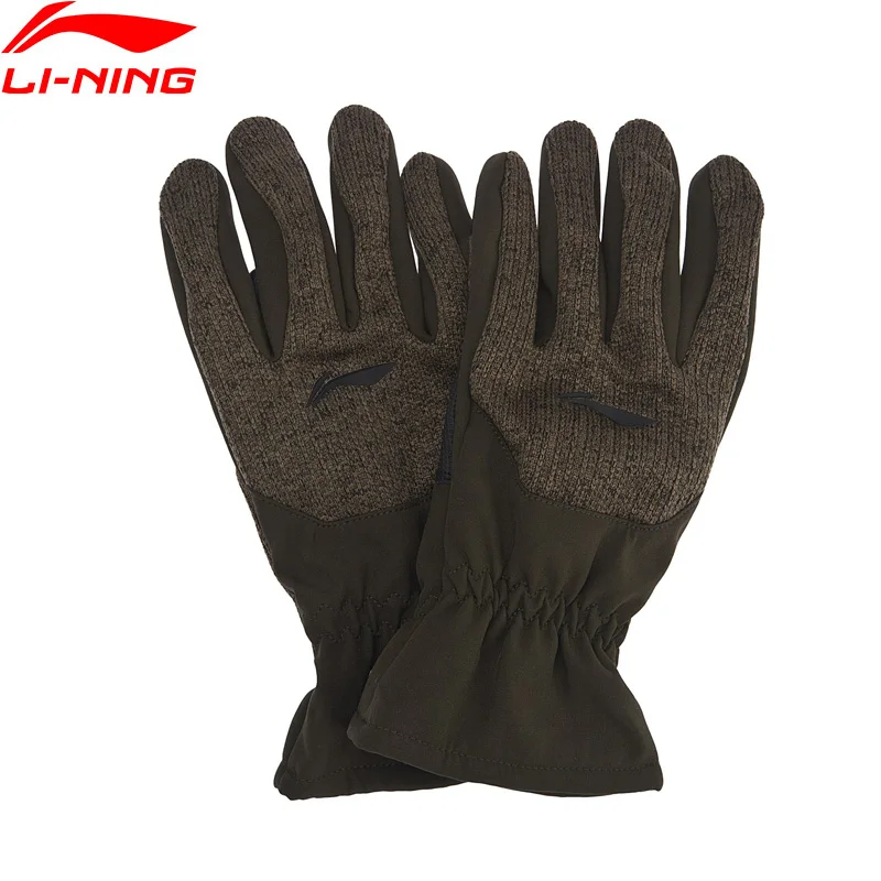 Li-Ning Men The Trend Sports Gloves Winter Warm Polyester Touch Screen Adjustable ASGN003 PSM183 | Спорт и развлечения