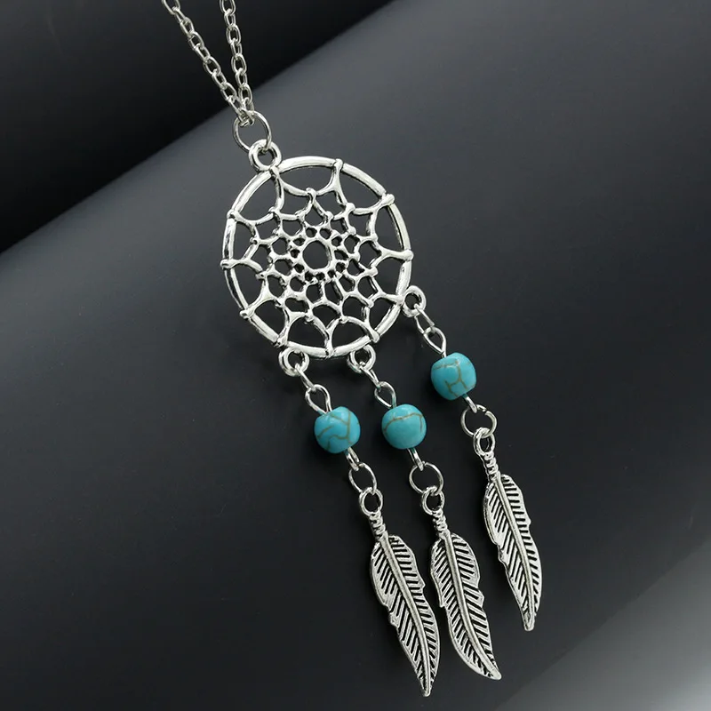 HOMOD-Trendy-Bohemia-Style-Dreamcatcher-Pendant-Mandala-Lotus-Necklace-Yoga-Pendant-Jewelry-Dream-Catcher-Necklace