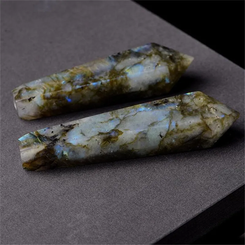 1 шт. красивые радужные вспышки натуральные камни и кристаллы Лабрадорит курительные трубы для подарков