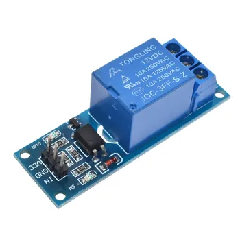 

10pcs 1 Channel 12V relay module with optical coupling isolation relay MCU expansion board high / level trigger