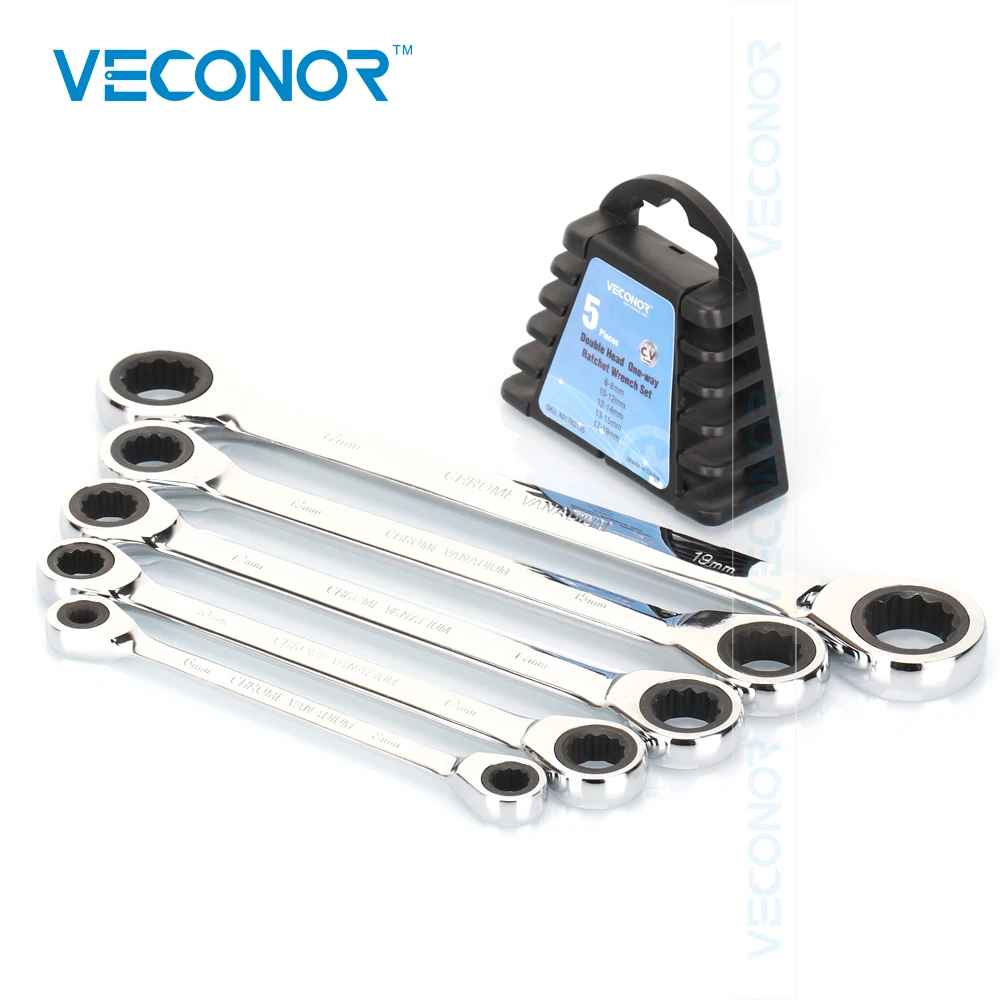 Ratchet Wrench Set Combination Spanners 72T Ratcheting A Set of Keys Multitools 72T Full Polish Hand Tool