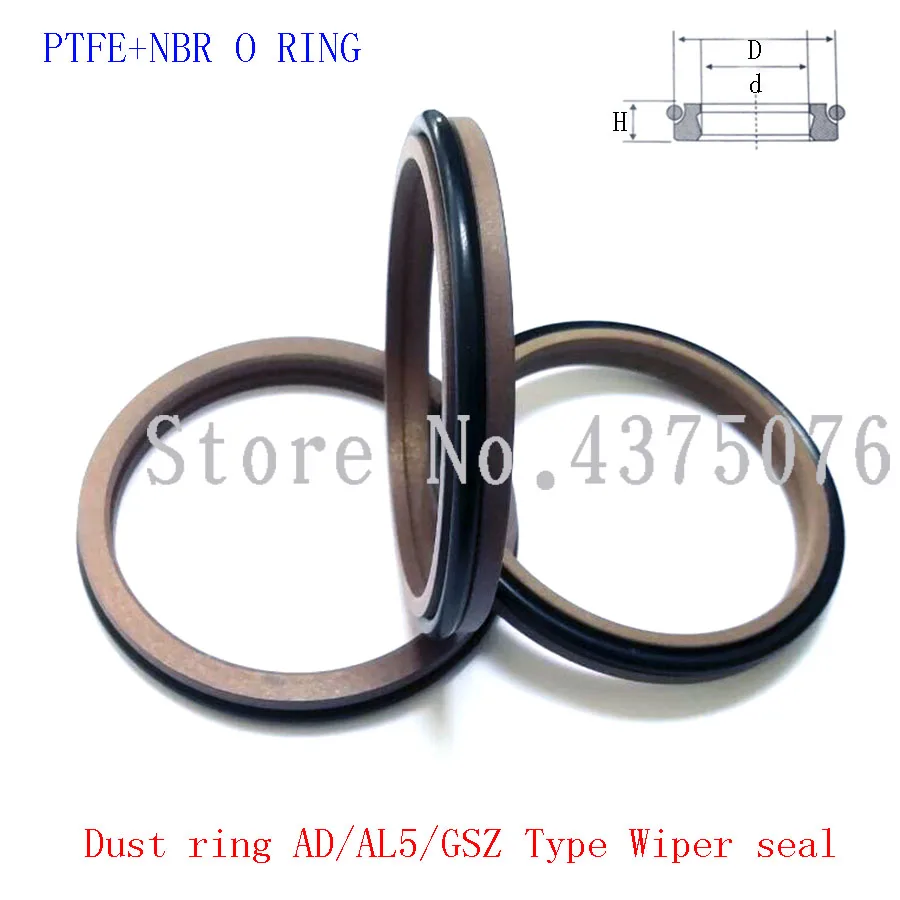 

85*93.8/90*98.8/95*103.8/100*108.8/105*113.8*6 Dust ring AL2 GSZ AD Type Wiper seal Hydraulic rubber NBR Scraper gasket