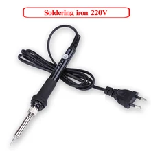 220 v ue temperatura ajustável ferro de solda elétrica 60 w solda ferro retrabalho ferramentas reparo