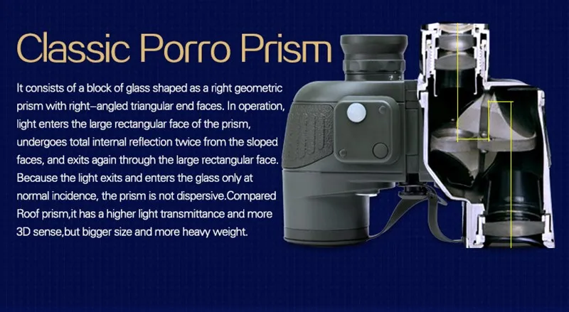 Binóculos do Exército à Prova Noturna de Alta Dwaterproof Água Marinha Profissional Digital Bússola Caça Telescópio Lll Visão Potência 10x50 24 Telescópio e binóculos