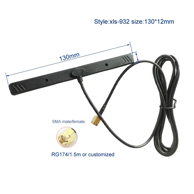 Gsm Waterproof o Homem Impermeável do Cabo Sma da Antena 8dbi 1.5m do Remendo 3g Antenas para comunicações 2 cabo sma da antena 8dbi 1.5m do remendo