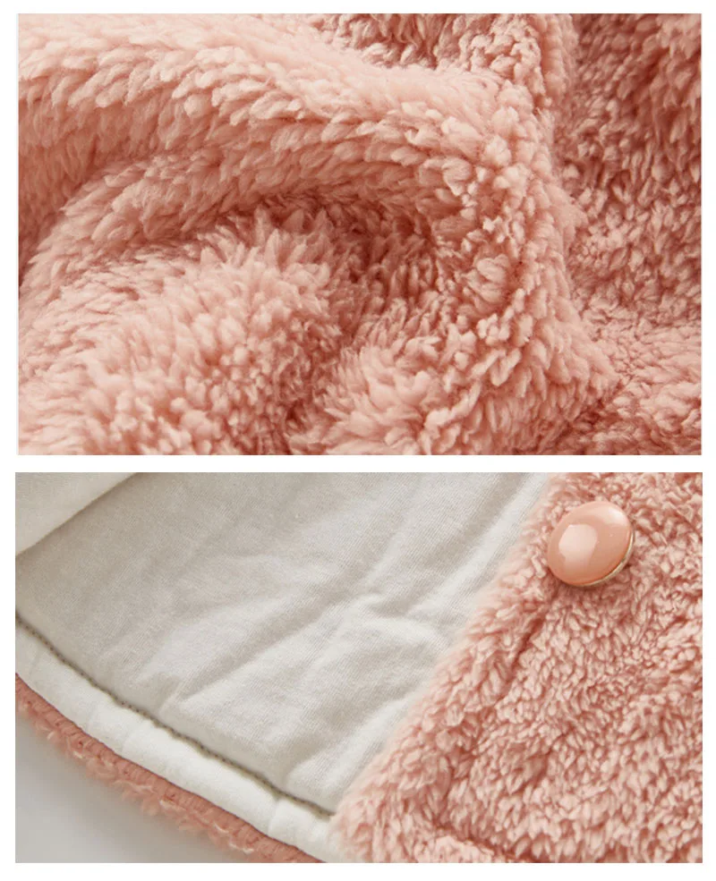  winter wind proof cloak for baby girls boys cotton warm jackets kids coats children clothes duffy bear coats (1)
