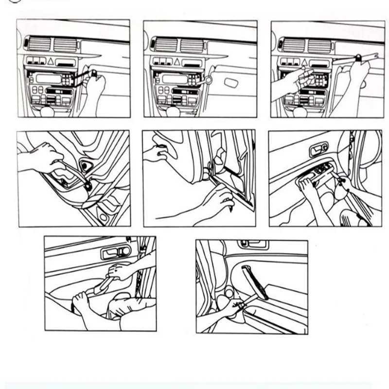 Автомобильная Радио Дверь Клип Панель Отделка Инструмент Pry инструменты для Toyota Corolla Avensis Rav4 Yaris Auris Camry Prius Hilux Verso