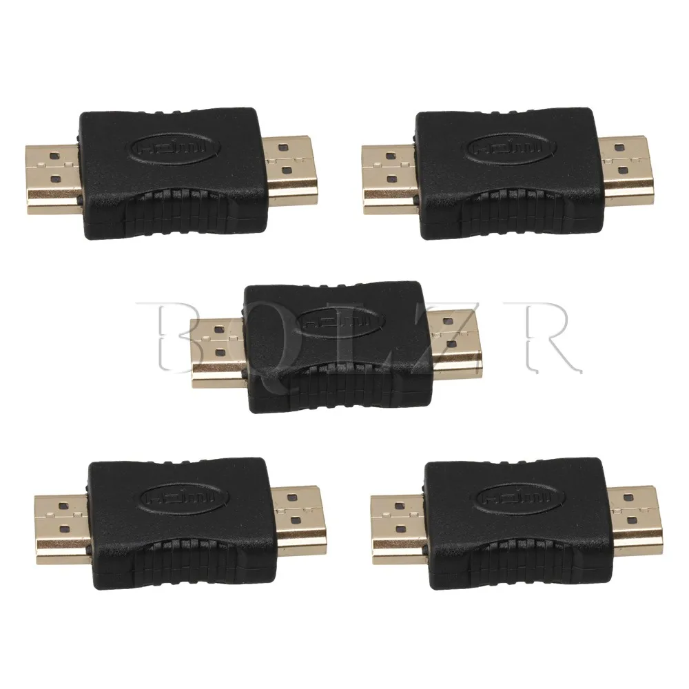 Kopen BQLZR Video Audio Transfer HDMI Male naar HDMI Male Uitbreiding Adapter Connector Converter Pack van 5 Home improvement