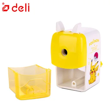

Deli Cute Printed Pencil Sharpener Kawaii Hand Pencil Cutting Machine Sharpener for Pencils Knife Promotional Gift Stationery