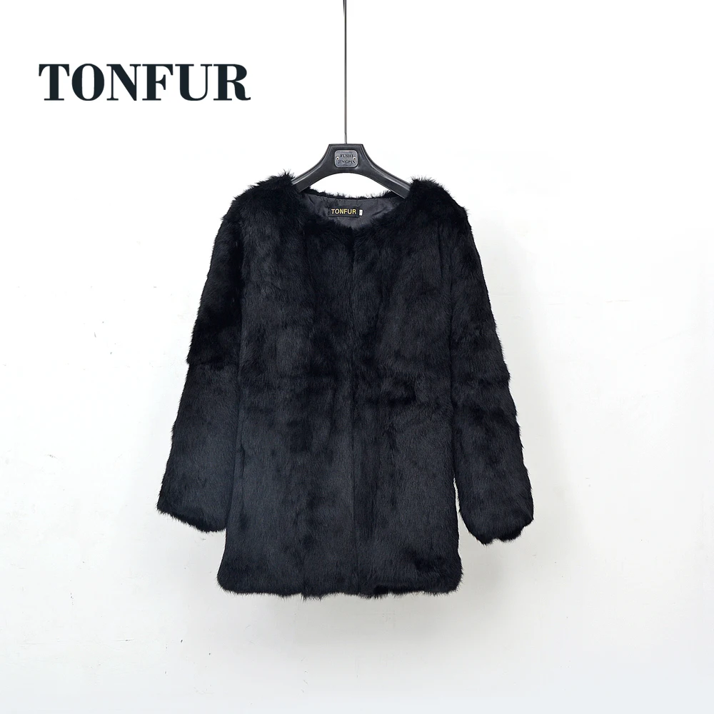 

Any Size Customize Handmade Whole Skin Genuine Rabbit Fur Coat Factory Plus Size Real Rabbit Fur Jacket TSR263