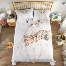 Japanese Anime Rem Adult Teenage Custom Bed Sheets Sexy Summer Cool Silk 120*220 Single Bed Student Dormitory Anime Gifts