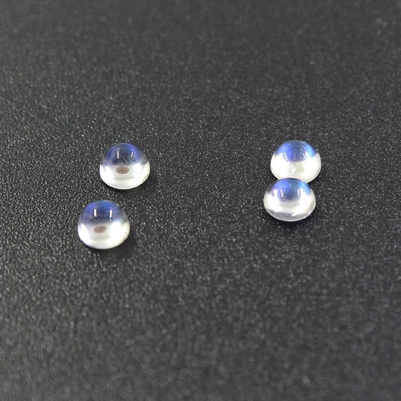3mm Natural Moonstone Loose Gemstone Price Real Blue Moonstone 3 Pieces A Pack