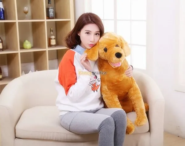 Fancytrader   37'' 95cm Lovely Soft Cute Plush Giant Emulational Brown Dog Toy, Free Shipping FT50191(12)