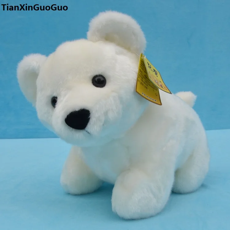 small 18cm cartoon polar bear plush toy white bear soft
