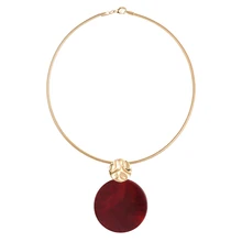 Элегантная Золотая цепочка-чокер, модное ювелирное изделие, нежный красочный круглый воротник с ожерельем с подвесками, ожерелье для женщин