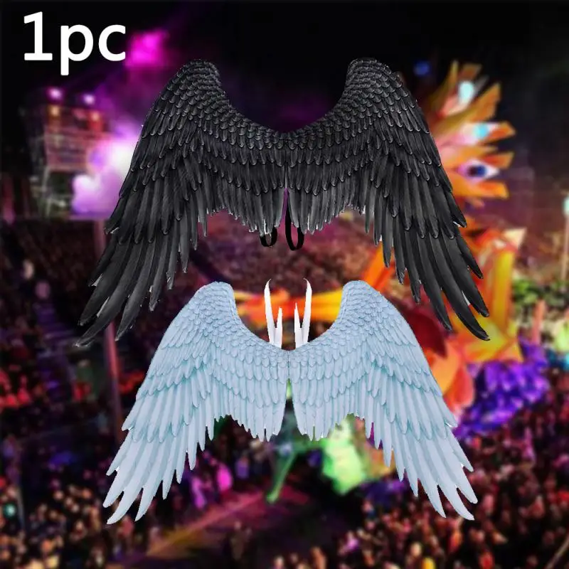 

Vintage Unisex Costume Fancy Halloween Wings Cosplay Angel And Devil Props Gift