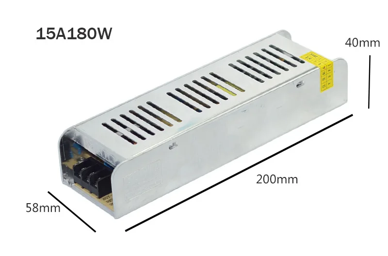 12V Питание 5A 10A 12.5A 15A 20A 30A светодиодный драйвер адаптер светильник ing Трансформеры 60 Вт/120 W/150 W/180 W/250 W/360 W для светодиодной ленты светильник - Цвет: 15A 180W