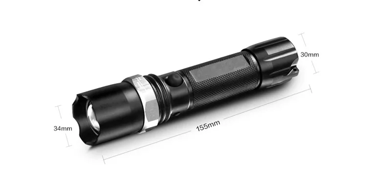 FT17 LED Flashlight XM-L T6 3800LM Waterproof Zoomable Flashlight Torch Lanterna Aluminum 18650 Rechargeable Battery Car Charger (15)