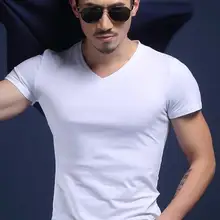 Новые модные сексуальные ультра-тонкие прозрачные мужские трусы из полиэстера для фитнеса, прозрачные рубашки с v-образным вырезом, большие размеры S-5xl