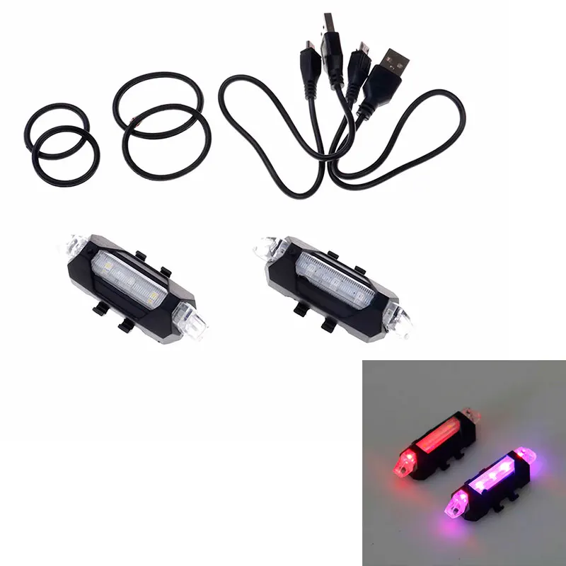 Новый портативный светодиодный USB Перезаряжаемый велосипедный светильник