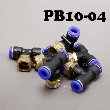 

Free shipping 20Pcs/lotT-Type Equal Pass Pneumatic Fittings tube 10mm thread 1/2" Wholesale PB10-04