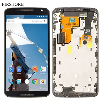 

For Motorola Nexus 6 XT1100 XT1103 LCD Display + Touch Screen Digitizer Assembly with Frame Free Shipping