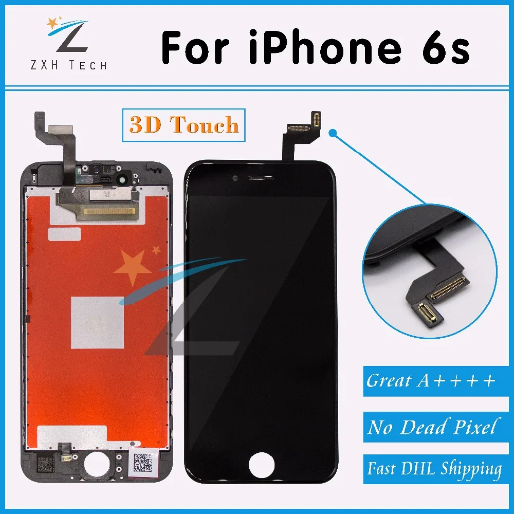 5 шт./лот Alibaba Китай Бесплатная доставка DHL 100% без битых пикселей для iPhone 6s