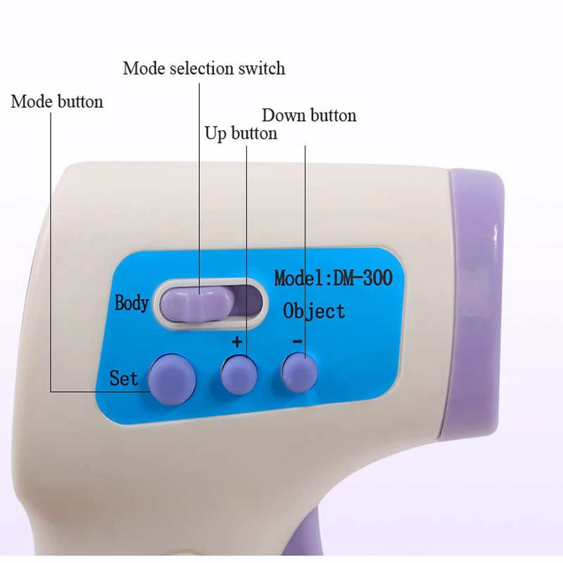 Детский термометр, цифровой инфракрасный бесконтактный пистолет, лоб, термометр для тела с ЖК-подсветкой, прибор для измерения температуры