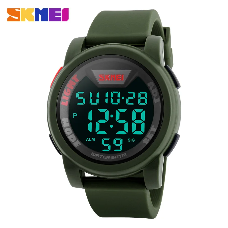 SKMEI спортивные часы мужские Многофункциональные цифровые военные спортивные часы водонепроницаемый светодиодный Электронные наручные часы люксовый бренд