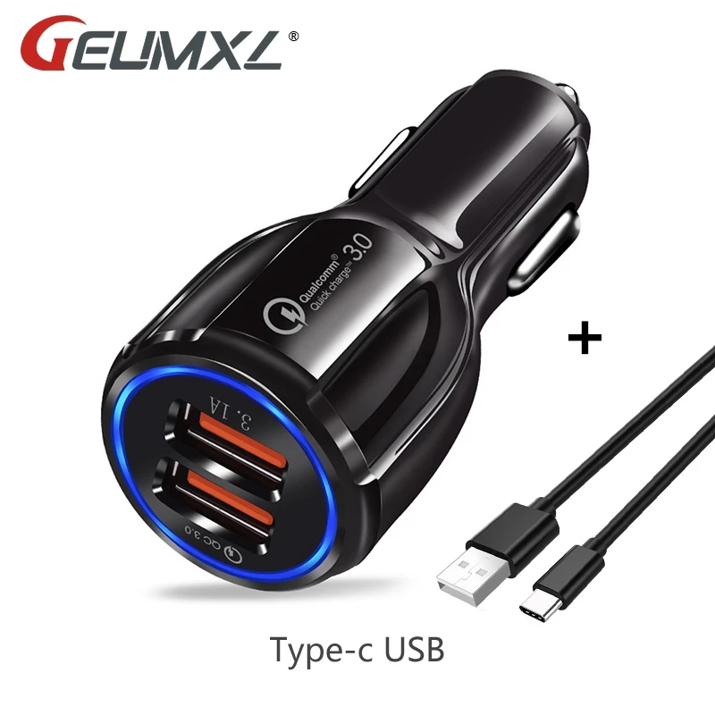 شاحن سيارة سريعة تهمة 3.0 2.0 المحمول شاحن USB للهاتف 2 ميناء USB سيارة شاحن آيفون X سامسونج S8 اللوحي سيارة-شاحن سريع شاحن سيارة سريعة تهمة 3.0 2.0 المحمول شاحن USB للهاتف 2 ميناء USB سيارة شاحن آيفون X سامسونج S8 اللوحي سيارة-شاحن سريع